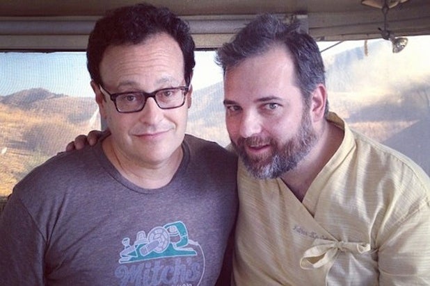 From left, Mitch Hurwitz and Dan Harmon (Twitter)