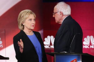 Hillary Clinton Bernie Sanders feud establishment