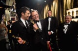 Josh Singer and Tom McCarthy at the Oscars