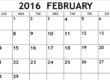 february 2016 calendar