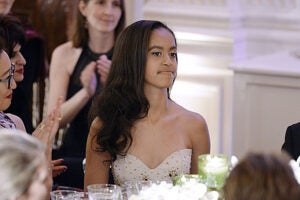 Malia Obama at White House State Dinner