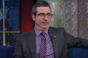John Oliver talks Donald Trump on Stephen Colbert