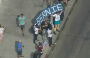 BernieSandersprotest(CBS2LA)