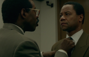 Johnnie Cochran and OJ Simpson (Courtney B. Vance and Cuba Gooding)