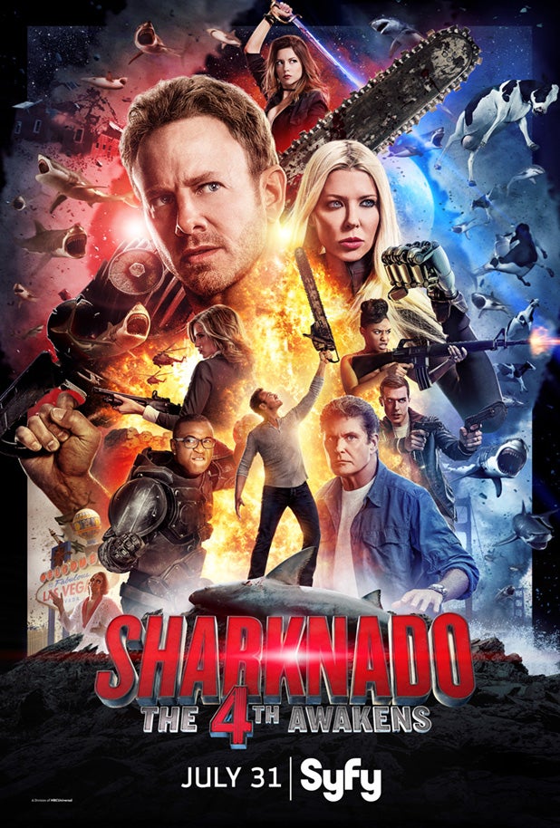 Sharknado The 4th Awakens Poster