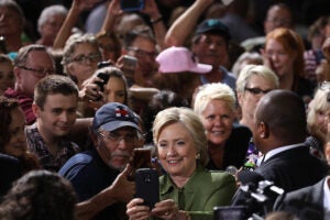 Hillary Clinton group selfie