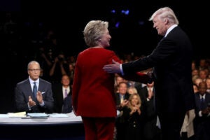 Hillary Clinton Donald Trump Lester Holt First Presidential Debate 2016