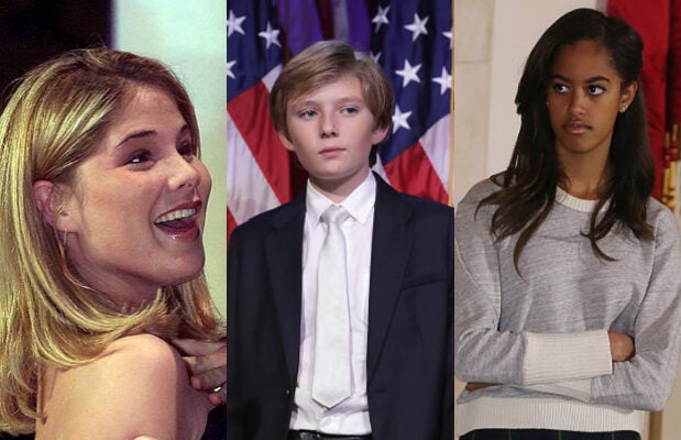 jenna bush barron trump malia obama