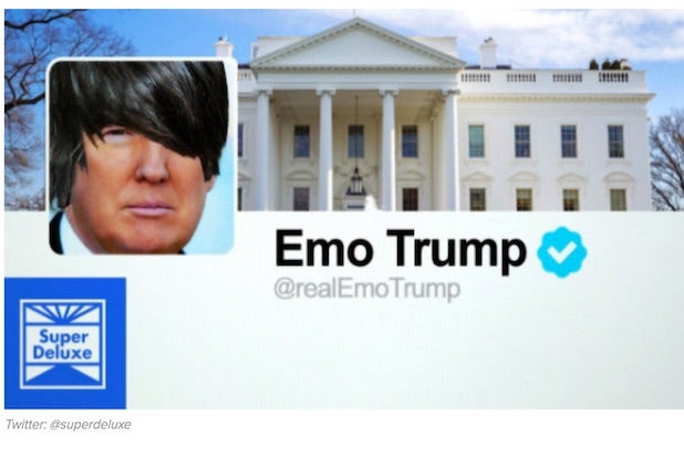 Hear Trump's tweets remixed into a whiny early '00s emo song