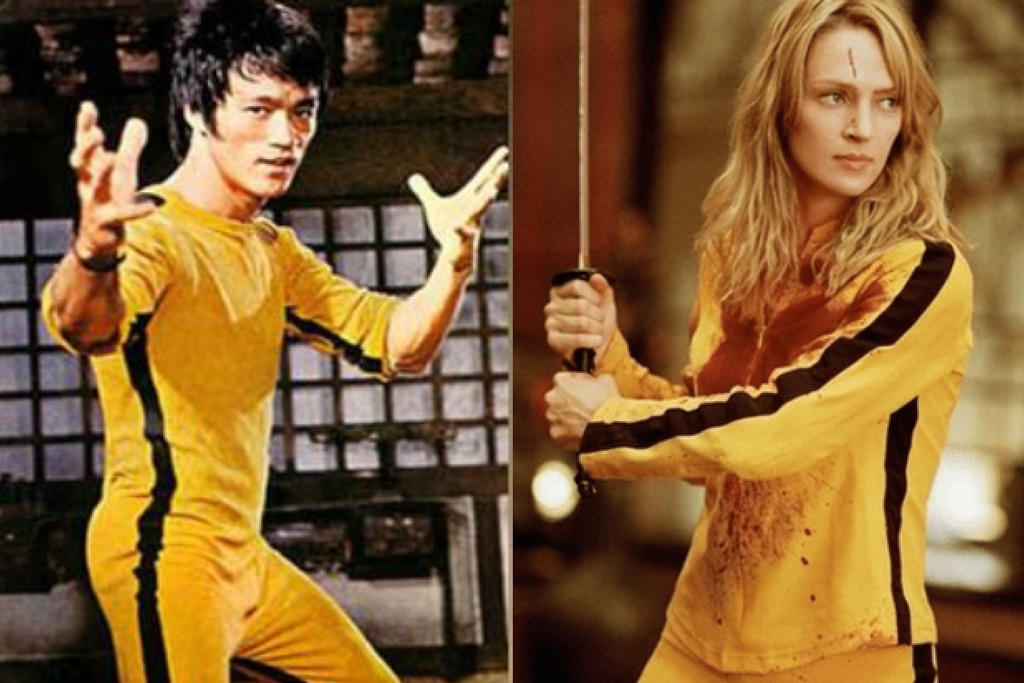 Bruce Lee yellow suit Uma Thurman kill bill