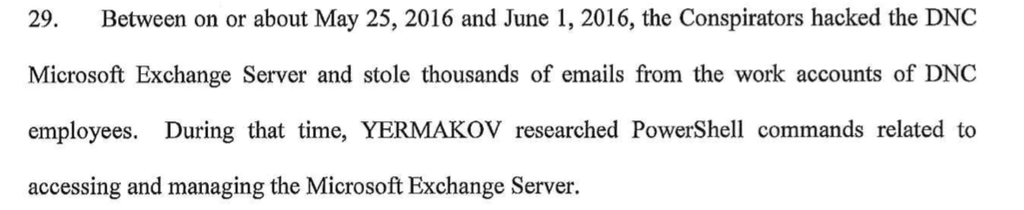 Mueller indictment microsoft