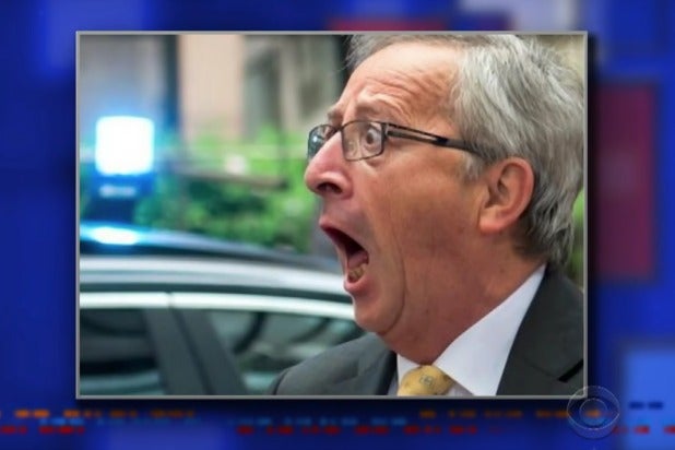 the late show with stephen colbert trump juncker