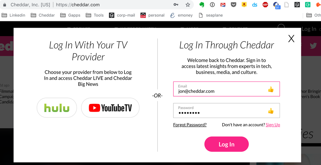 Cheddar is bundling with Hulu and YouTube