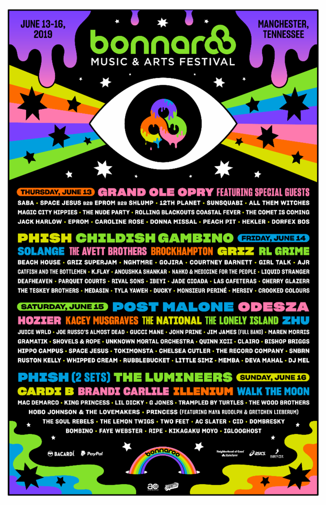 Bonnaroo poster 2019