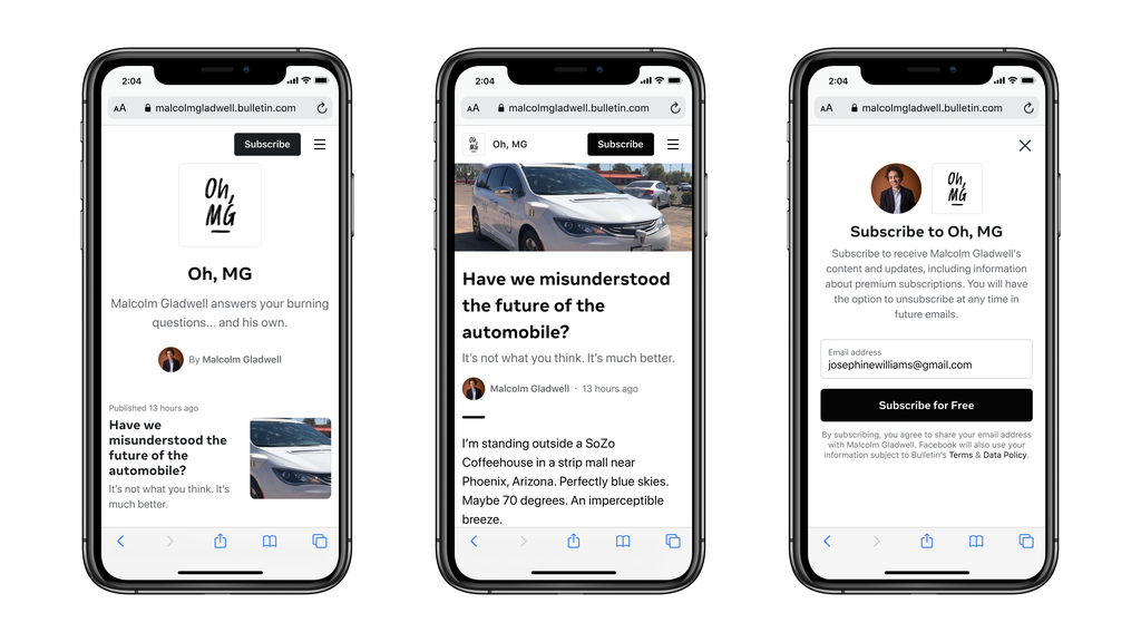 Malcolm Gladwell Facebook Substack