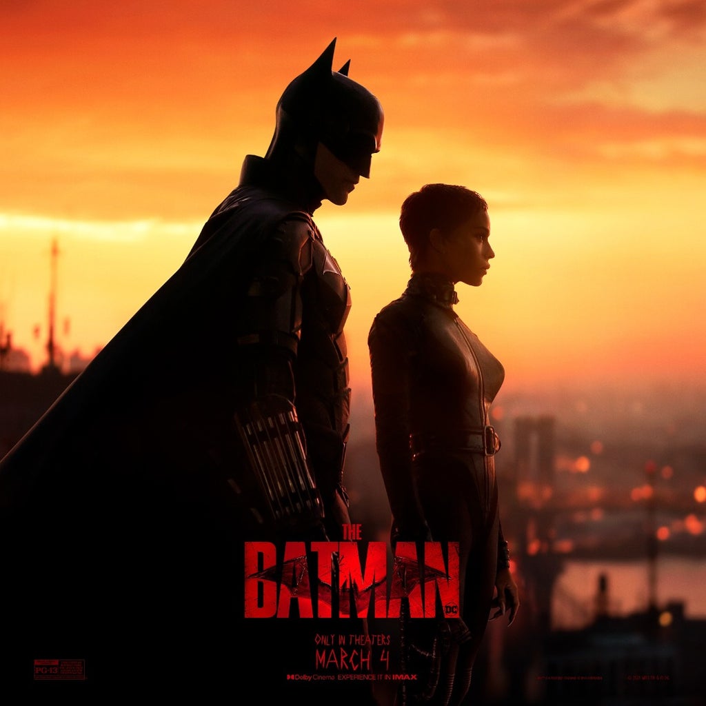The Batman Poster Bat and Cat