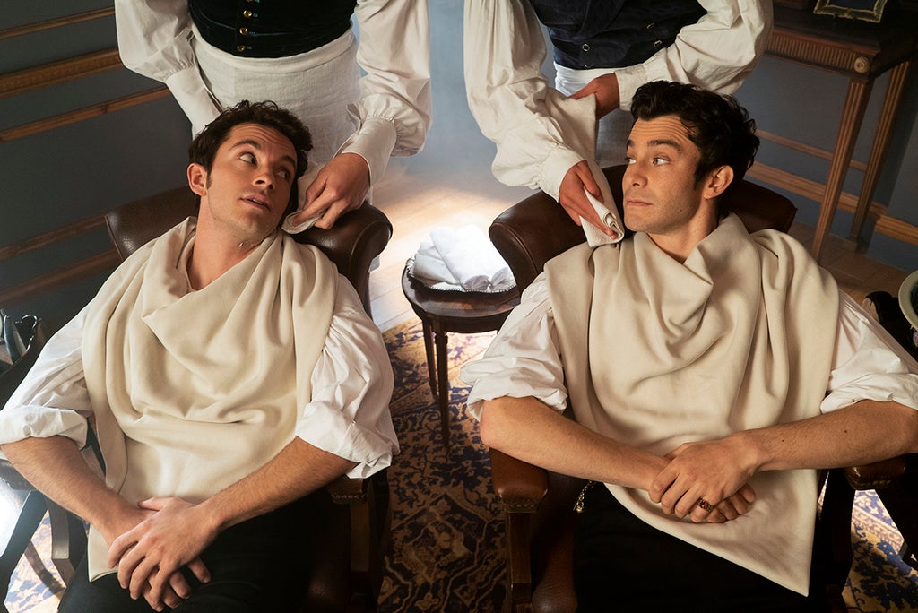 Jonathan Bailey as Anthony Bridgerton, Luke Thompson as Benedict Bridgerton in "Bridgerton" Season 2 (Liam Daniel/Netflix)