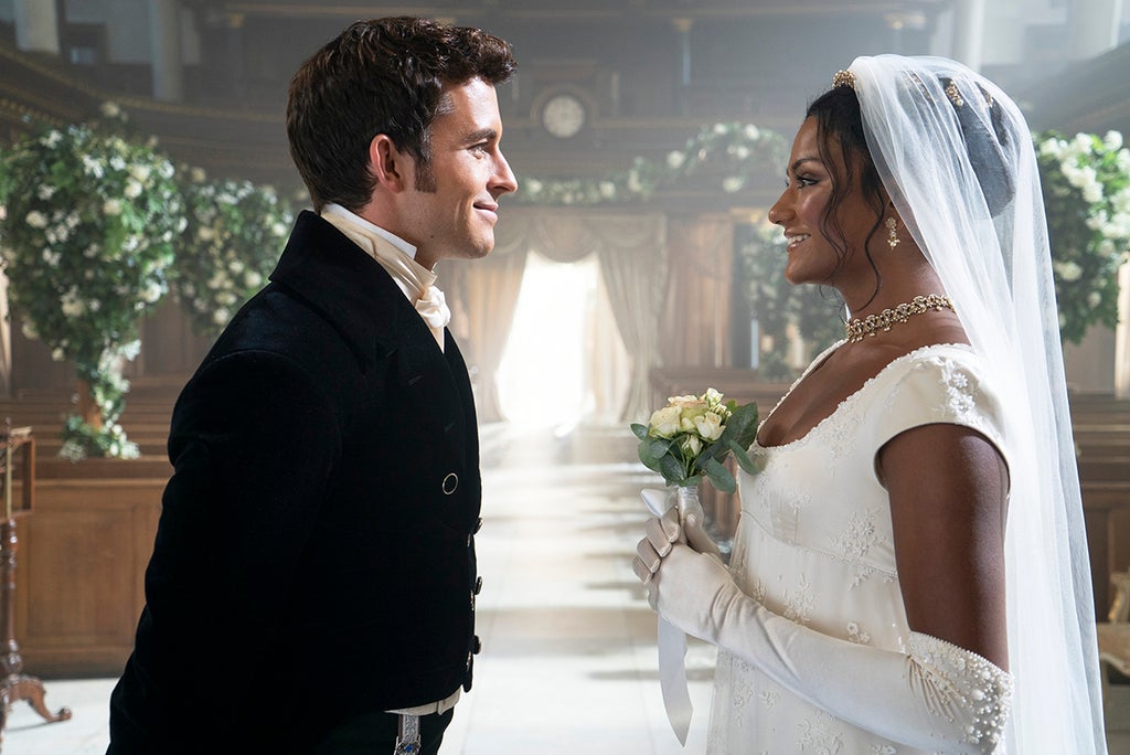 Jonathan Bailey as Anthony Bridgerton, Simone Ashley as Kate Sharma in episode 206 of "Bridgerton" (Liam Daniel/Netflix)