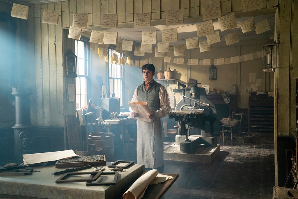 Calam Lynch as Theo in episode 208 of "Bridgerton" (Liam Daniel/Netflix)