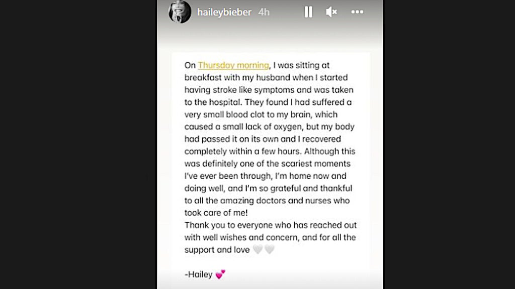 Hailey Bieber statement