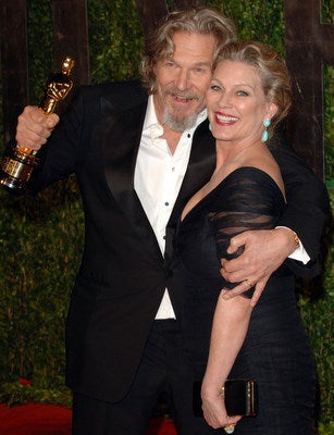 Jeff Bridges Susan Bridges Vanity Fair Oscar party
