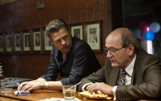 Brad Pitt and Richard Jenkins in Killing Them Softly
