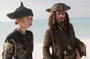 Kiera Knightley and Johnny Depp