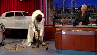 Bill Murray Destroys ‘Late Show’ Set on 20th Anniversary (Video)