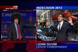 ‘Daily Show’s’ Jon Stewart, John Oliver Retire Carlos Danger (Video)