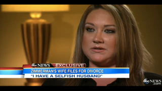 George Zimmerman’s Wife Tells ABC News He’s ‘Selfish,’ Abusive (Video)