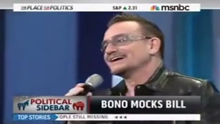 U2’s Bono Does a Heck of a Bill Clinton Impression (Video)