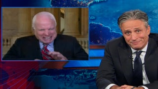 Jon Stewart Has ‘a Rascal Scooter and a Bucket of Quarters’ for John McCain (Video)