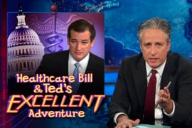 Jon Stewart on Sen. Ted Cruz’s Obamacare Opposition: ‘Nazi Germany? Why, That’s My Least Favorite Kind of Germany’