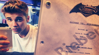 Justin Bieber’s ‘Batman vs. Superman’ Script Was Totally Phony After All