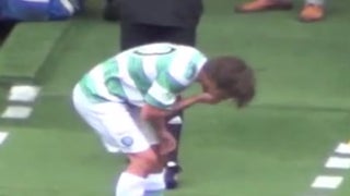 One Direction’s Louis Tomlinson Pukes on Himself at Charity Soccer Match (Videos)