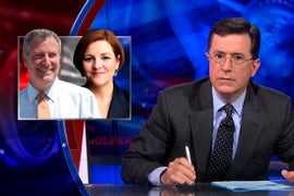 Stephen Colbert: Bill de Blasio Is ‘A Man So Liberal, He Won the Gay Vote Against a Lesbian’ (Video)