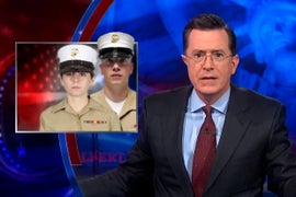 Stephen Colbert on New ‘Girly’ Marine Hats: ‘Might as Well Be Made of Tampons’ (Video)
