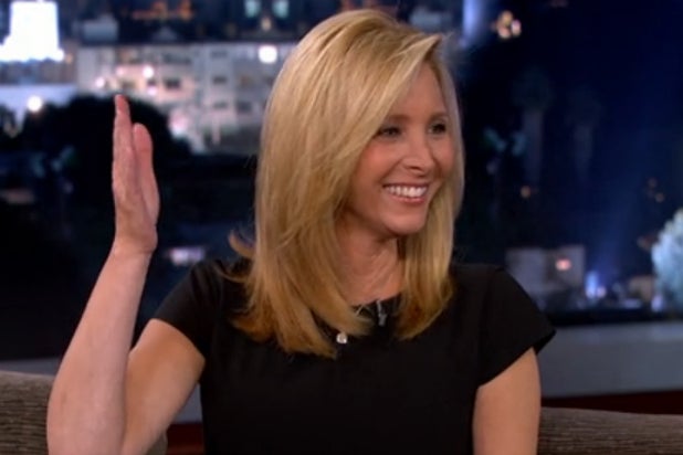 618px x 412px - Lisa Kudrow's Tightlipped on 'Scandal' Role, But Not Kathy Griffin's  Breasts During 'Kimmel' (Video) - TheWrap