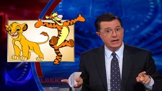 Stephen Colbert Tackles the Great Debate: Lions v. Tigers (Video)