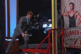 ‘Thor: The Dark World’s’ Chris Hemsworth Tops Spider-Man, Jimmy Kimmel in Strongman Carnival Game (Video)