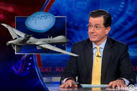 Stephen Colbert on Drone Strikes: Bad for Your Sex Life, Good for the Economy (Video)
