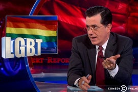 Stephen Colbert to Fight ENDA Bill By Firing LGBT Employees – and Mermaids (Video)