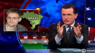 Stephen Colbert Wants to Join Edward Snowden in Brazil, Leaking Info and Sipping Daiquiris (Video)