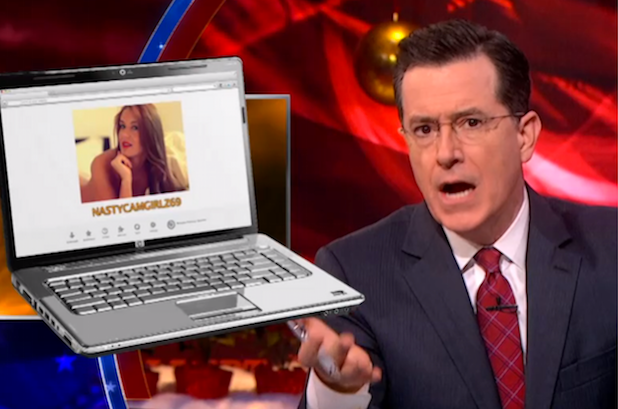 Stephen Colbert: FBI Webcam Spying is a Breakthrough for Internet Porn  (Video)