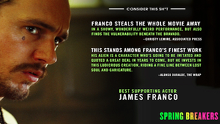 James Franco Wins One for ‘Spring Breakers’ – Just Like That, A24’s Awards Campaign ‘Feels More Real’