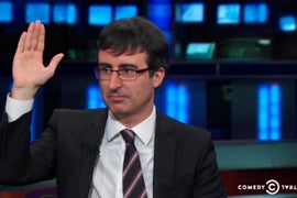 Jon Stewart Surprises John Oliver With Elaborate Tribute During His Final ‘Daily Show’ (Video)