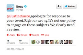 In-Flight Wifi Provider Gogo Apologizes for Justine Sacco Tweet