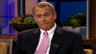 John Boehner Tells Leno He’s Not Giving Up Wine, Cigarettes to Run for President