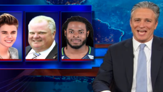 Jon Stewart: Richard Sherman’s a Thug, But Justin Bieber and Rob Ford Aren’t? (Video)
