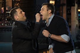 Jonah Hill Autographs Taran Killam’s Tongue In ‘SNL’ Promo (Video)